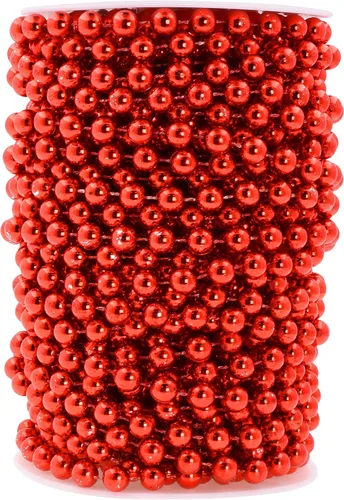 Miniatura 38 de Mandala Crafts Rollo de cadena de perlas negras de 0.157 pulgadas (0.157 in), guirnalda de perlas de 44 yardas para decoración de bodas, arreglos