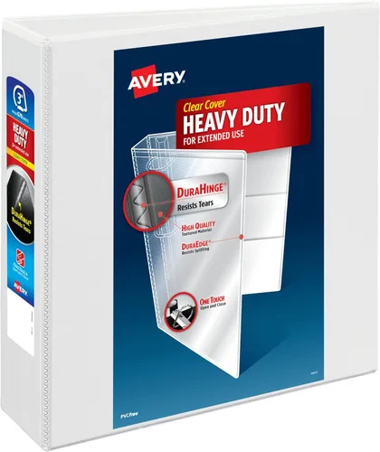 Miniatura 12 de Carpeta resistente Avery para trabajos, Blanco Paquete de 10