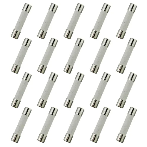 Miniatura 12 de T7AL250V 20 fusibles de tubo de cerámica de soplado lento de 0.236x1.181 in 0.24 x 1.18 pulgadas 7A 250V