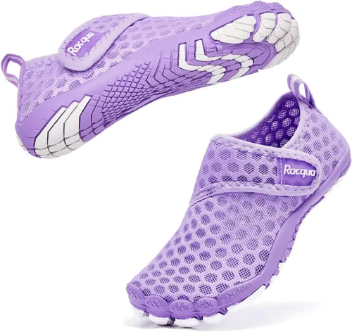 Miniatura 49 de Racqua Zapatos acuáticos para niños y niñas, de secado rápido, ligeros, para piscina, natación, playa, deportes, zapatos acuáticos