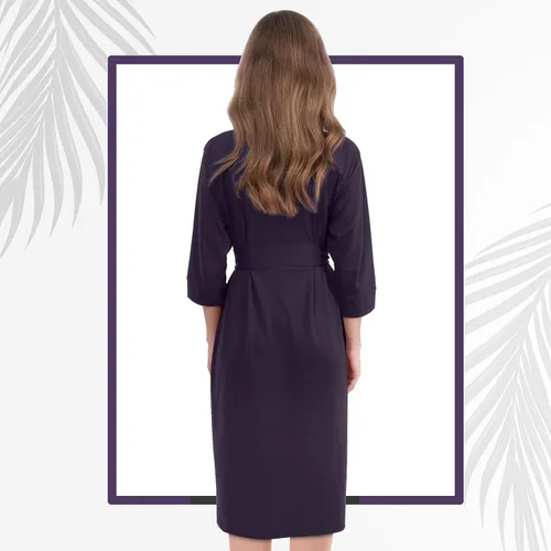 Miniatura 2 de NY Threads Bata de baño de punto largo para mujer, manga 34, kimono suave, ligero, ropa de descanso