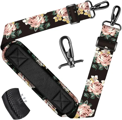 Miniatura 61 de ZINZ Correa de hombro universal de 59 pulgadas con almohadilla transpirable fija ultra gruesa, correa de hombro ajustable y resistente para bolsa
