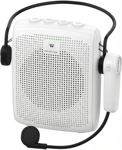Miniatura 11 de WinBridge - Amplificador de voz Bluetooth - Micrófono inalámbrico de 15 W, sistema PA portátil para aula/ancianos, altavoz y micrófono