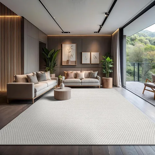Miniatura 57 de CAMILSON Easy Alfombra de yute, 2 x 3 pulgadas, interiores y exteriores, fibra gris oscuro, para sala de estar, patio y cocina, diseño tejido