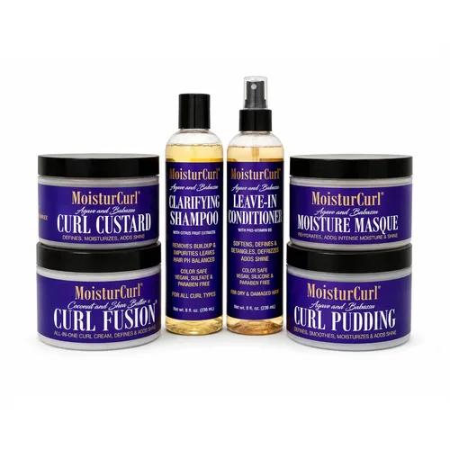 Miniatura 4 de Champú aclarante humurcurl de 8 onzas, desintoxicante de limpieza profunda para cabello natural 4C, elimina la acumulación de productos