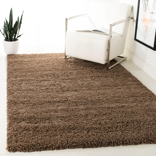 Miniatura 7 de SAFAVIEH Laguna Shag Collection - Alfombra decorativa, 2 pies 3 pulgadas x 4 pies, color beige, diseño sólido, no desprende pelusa y de fácil