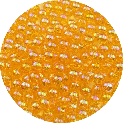 Miniatura 83 de 2000 cuentas redondas acrílicas de 0.157 pulgadas (0.157 in), cuentas espaciadoras de colores AB con agujero para bricolaje, pulseras, collares