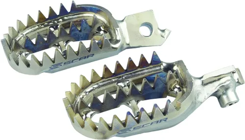 Miniatura 7 de SCAR - Estribos de Titanio Compatibles con KTM SX SXF XC XCF 16-22 EXC EXCF 17-23 XCW XCFW TPI 85 125 150 250 300 350 450 Husqvarna TC FC TX FX