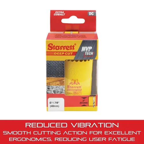Miniatura 5 de Starrett LS - Corona perforadora HSS de corte profundo 1-7-8" (48mm) (DCH0178-G)
