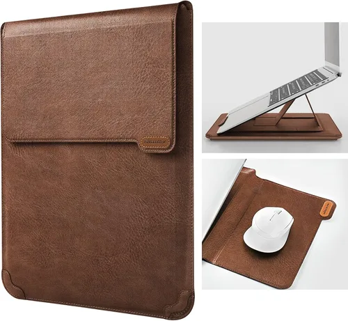 Miniatura 10 de Nillkin Funda para laptop de 15.6 pulgadas, funda para MacBook con soporte ajustable y alfombrilla para mouse, 2 modos de soporte, funda para laptop