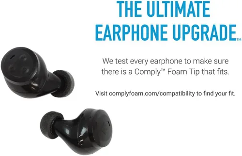 Miniatura 4 de Comply TW-200-C Puntas de repuesto de espuma viscoelástica para Anker Soundcore, Sennheiser, JBL, SoundPEATS y más Máxima comodidad, ajuste