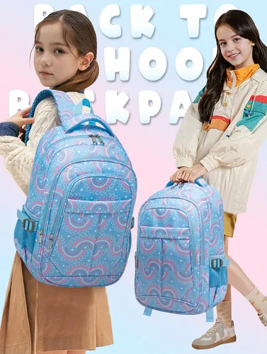 Miniatura 19 de BLUEFAIRY - Mochilas para niños y niñas, escuela primaria, jardín de niños