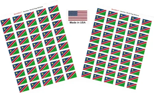Miniatura 34 de 100 calcomanías de la bandera de Alaska; 1.5" x 1" hechas en Estados Unidos, calcomanías autoadhesivas de la bandera del estado para álbumes