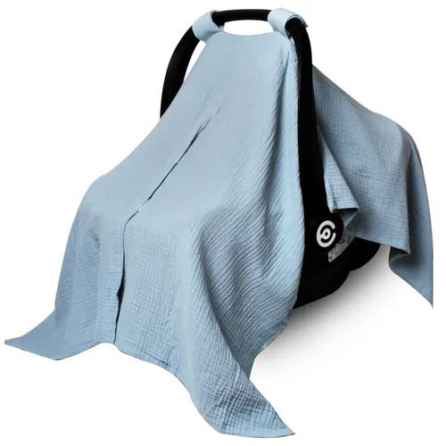 Miniatura 14 de Peekaboo - Funda de asiento de automóvil para bebé, cubierta de asiento de automóvil de muselina para bebé, unisex, grande, ajuste universal, Trigo