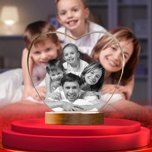 Miniatura 12 de Artmosphere Foto de cristal 3D, regalo de fotos personalizado para padre, marido, hombres y abuelo, gran regalo personalizado con tu propia foto