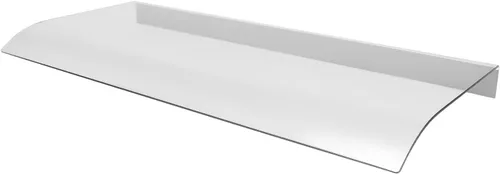 Miniatura 12 de Toldo para puerta de ventana, 47.2 x 15.7 pulgadas, toldo exterior de policarbonato para puerta de entrada exterior, toldo voladizo para puerta