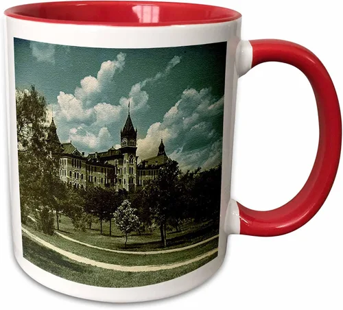 Miniatura 9 de 3dRose Old Main Building at The University of Texas at Austin in 1903 - Taza de dos tonos, 11 onzas, color negro