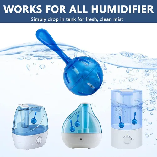 Miniatura 2 de Limpiador de Tanque de Humidificador, Bola de Limpieza de Desmineralización Raipoment, Compatible con Humidificadores de Vapor, Pecera, Purifica