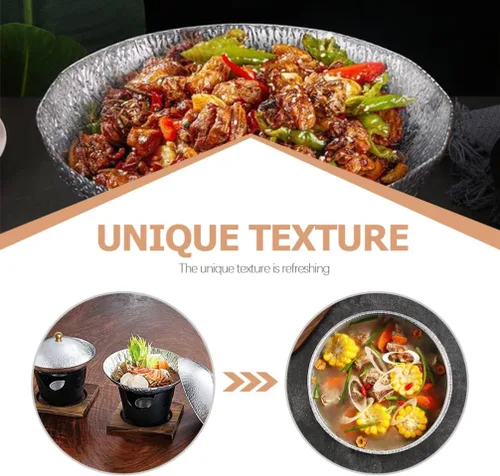 Miniatura 8 de Zerodeko Sartén japonesa Sukiyaki para wok de acero inoxidable con tapa, sartén a vapor, sartenes eléctricas chinas antiadherentes con tapas, sartén
