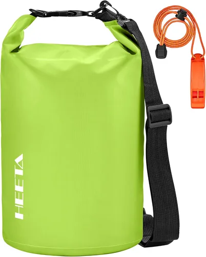 Miniatura 13 de HEETA - Bolsa seca impermeable para mujeres y hombres (versión actualizada) 5 L/10 L/20 L/30 L/40 L, bolsa de almacenamiento seca ligera con parte