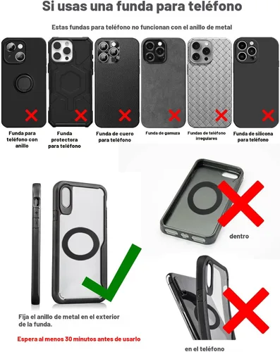 Miniatura 9 de snanlen Soporte magnético de teléfono de vacío de nano gel de 360° mejorado para Magsafe