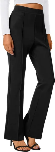 Miniatura 54 de Urban CoCo Pantalones de trabajo elásticos con corte de bota, pantalones de yoga pequeños para oficina casual
