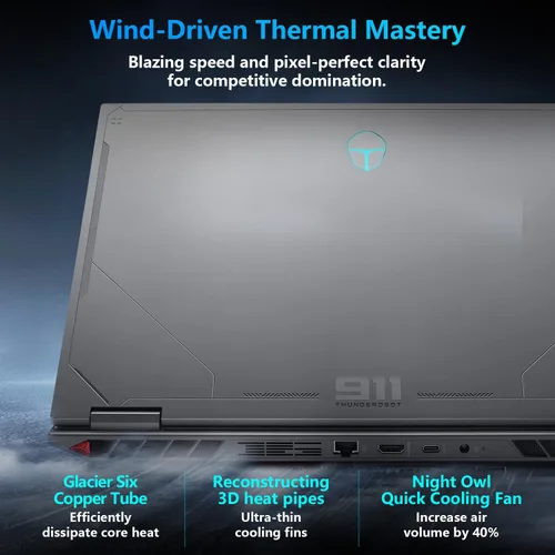 Miniatura 5 de Thunderobot Radiant 16 i9 5060 2.5K Laptop para Juegos, Pantalla de 16" QHD+ hasta 300Hz 2.5K, Core i9-14900HX, GeForce RTX 5060, 32GB DDR5 RAM, SSD