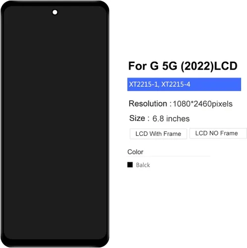Miniatura 3 de Pantalla LCD para Motorola G 5G [versión 2022] Reemplazo de pantalla Moto G 5G 2022 Kits de reemplazo de pantalla con marco XT2215 XT2215-1 XT2215DL