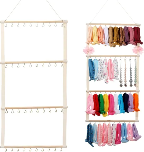 Miniatura 9 de YOcity Soporte Organizador de Diademas para Niñas Bebés Diademas Accesorios para el Cabello Organizador de Lazos para el Cabello Almacenamiento
