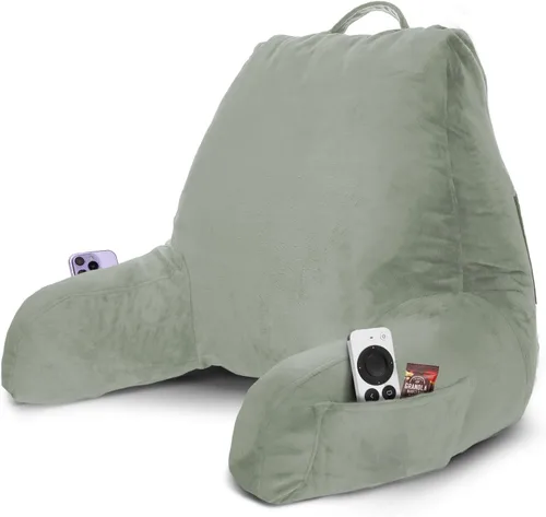Miniatura 26 de Nestl Almohada de lectura para niños y adolescentes con espuma viscoelástica triturada, almohadas de respaldo para leer, ver y jugar, uso