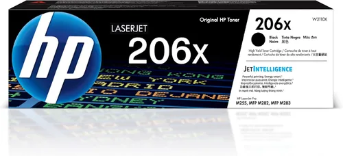 HP 206X Cartucho de tóner negro | Funciona con Color LaserJet Pro M255, MFP M282, serie M283 | W2110X