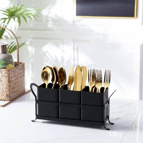 Miniatura 3 de NelyBet Organizador de cubiertos, cubiertos, organizador de utensilios de cocina y cajón de cubiertos para tenedores, cucharas, cuchillos - Perfecto