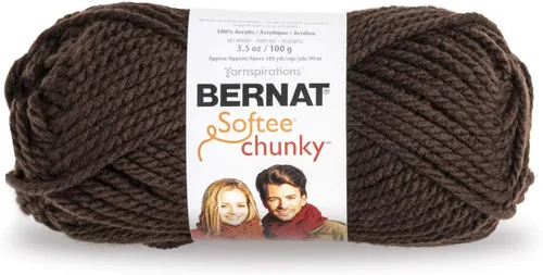 Miniatura 9 de Bernat Big Ball - Ovillo de lana grueso, 14 onzas, calibre 6, súper voluminoso, 100% acrílico, color negro