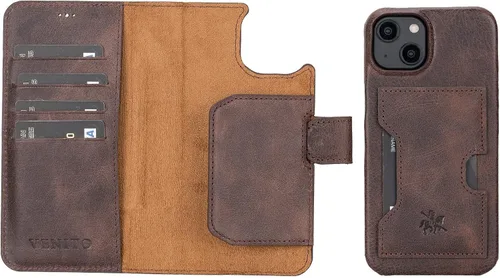 Miniatura 87 de Venito Florence - Funda de piel compatible con Samsung Galaxy S9, extra segura con bloqueo RFID, cartera desmontable para teléfono (gris decolorado)