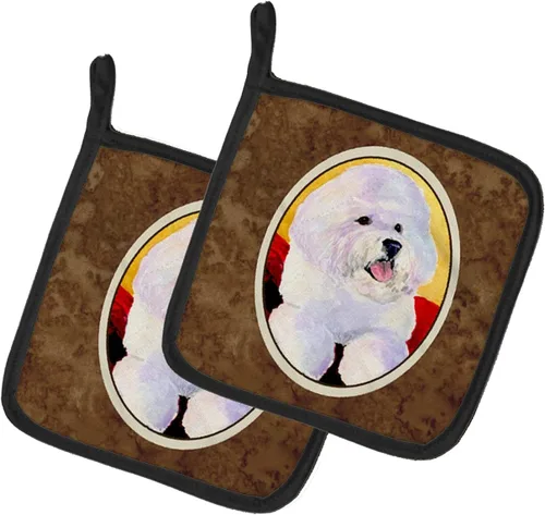 Miniatura 30 de Caroline's Treasures SS8617PTHD - Juego de soportes para ollas de cocina resistentes al calor, almohadillas calientes para horno para cocinar, Husky