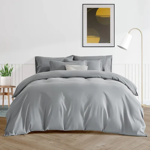 Miniatura 2 de Sonive Juego de funda de edredón matrimonial/queen, ropa de cama súper suave y transpirable, microfibra de doble cepillado, 3 piezas con cierre