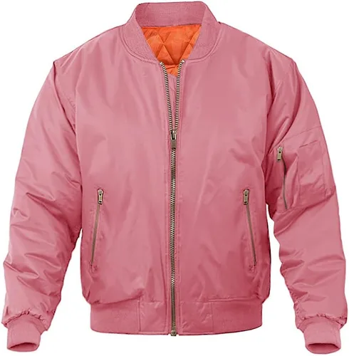 Miniatura 13 de MAGNIVIT - Chaqueta de aviador para hombre, informal, para otoño e invierno, chaqueta y abrigo militar