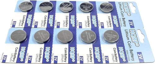 Miniatura 5 de HQRP Paquete de 10 pilas de litio CR2032 de 3 voltios CR2O32 CR2032L