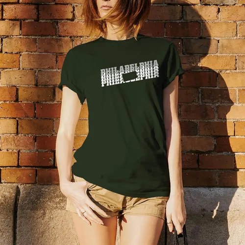 Miniatura 5 de UGP Campus Apparel Retro Repeat - Camiseta deportiva del orgullo de la ciudad Bosque Filadelfia