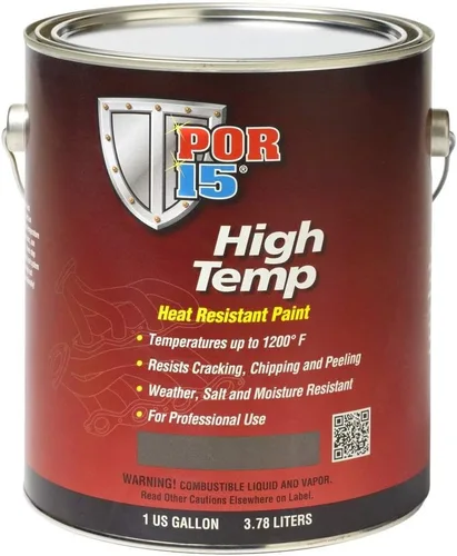 Miniatura 7 de POR-15 44316 puntura de alta temperatura de aluminio - 8 onzas líquidas