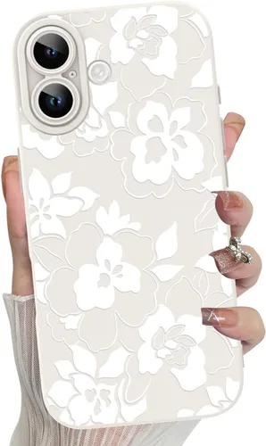 Miniatura 79 de MZELQ Funda para iPhone 17 Pro 2025, diseño de girasoles de silicona, flores florales, protección de cámara, funda delgada y suave para teléfono