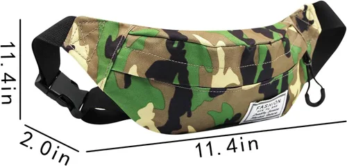 Miniatura 3 de ANKOMINA Riñonera para niños pequeños, con correa ajustable, para deportes, correr, senderismo, campamento, B