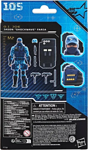 Miniatura 12 de G.I. Joe Classified Series Jason Shockwave Faria, figura de acción coleccionable, 105, figuras de acción de 6 pulgadas para niños y niñas, con 9