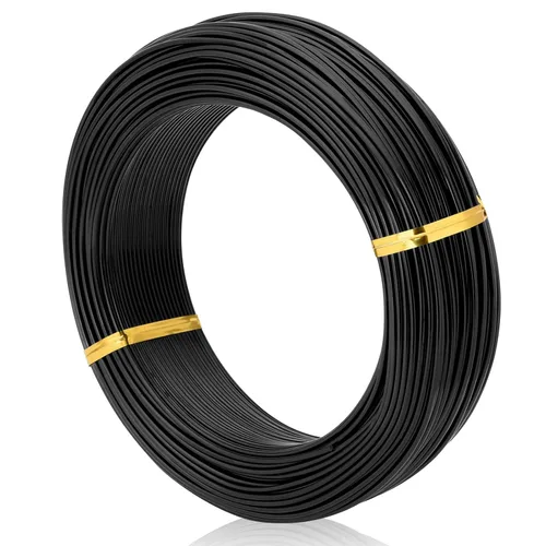 Miniatura 8 de Negro-1.0-Alambre de aluminio anodizado para bonsái de 250g de gran rollo, muchas tallas para elegir, KSVZS alambre de metal flexible