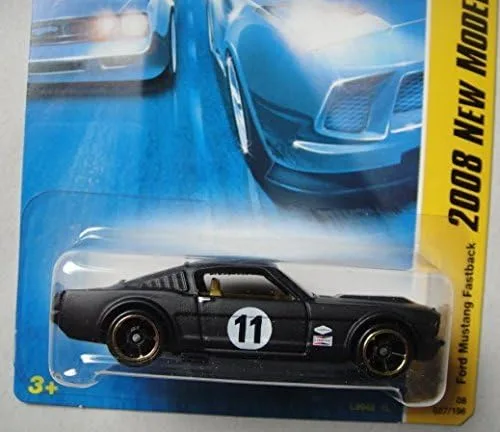 Miniatura 2 de Hot Wheels 2008 Nuevos Modelos, Negro Ford Mustang Fastback 27/40