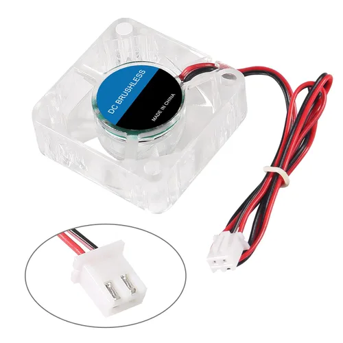 Miniatura 3 de 4 unids 3010 ventilador 1.181 in 1.181x1.181x0.394 in RGB ventilador color Led DC 12V 3010 DC enfriador hidráulico rodamiento sin escobillas