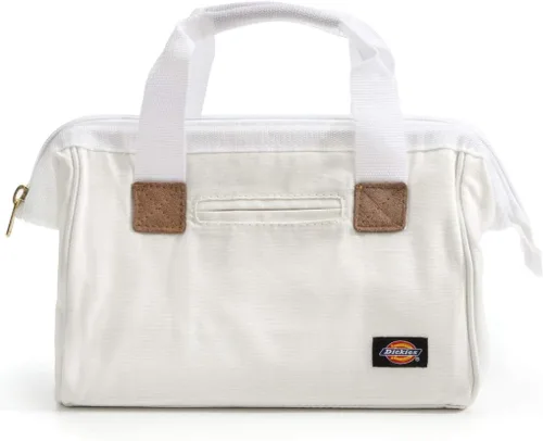 Dickies Bolsa de trabajo de lona duradera de 12 pulgadas para pintores, carpinteros y constructores, cremallera resistente, asas reforzadas, color