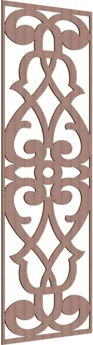 Miniatura 31 de 9 3/8"W x 24 3/8"H x 1/4"T Bellaire Decorativos Paneles de pared de madera calado, abedul