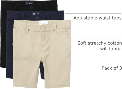 Miniatura 49 de The Children's Place Pantalones chinos ajustados para bebés y niños pequeños