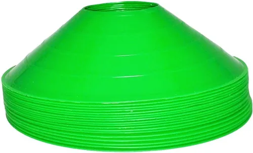 BlueDot Trading Conos de disco deportivos en colores de alta visibilidad para entrenamiento de agilidad, fútbol, fútbol, marcadores de cono de campo